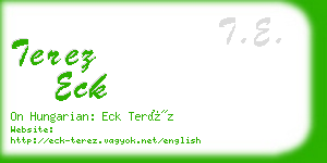 terez eck business card